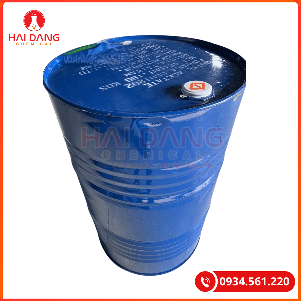 Butyl acetate Đài Loan dùng trong sản xuất sơn và dung môi công nghiệp.