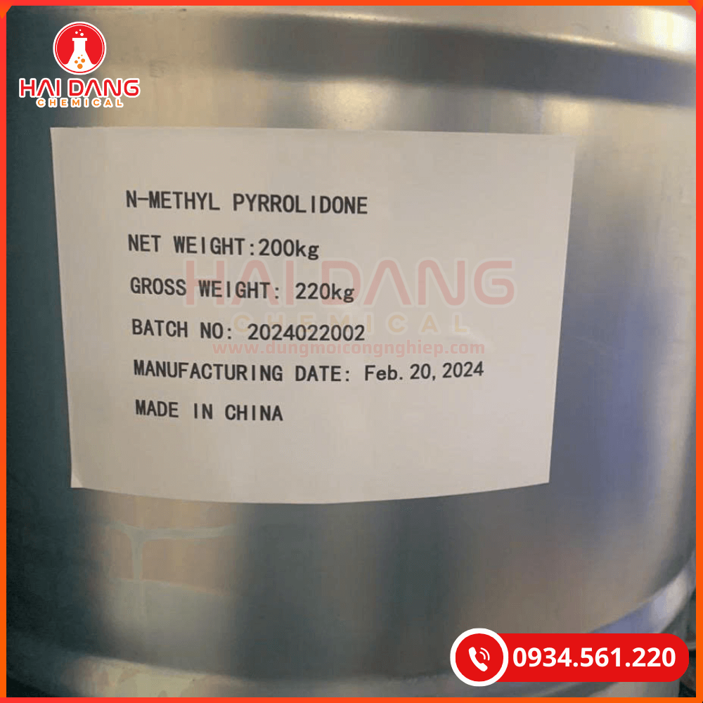 N-Methyl-Pyrrolidone C5H9NO Trung Quốc giúp phân tán tốt trong hệ sơn.