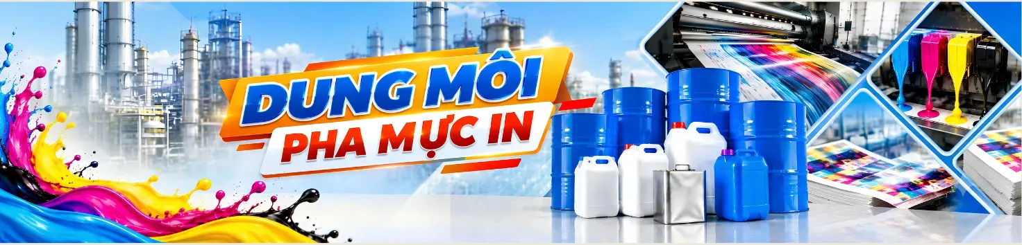 Banner dung môi pha mực in ngang 